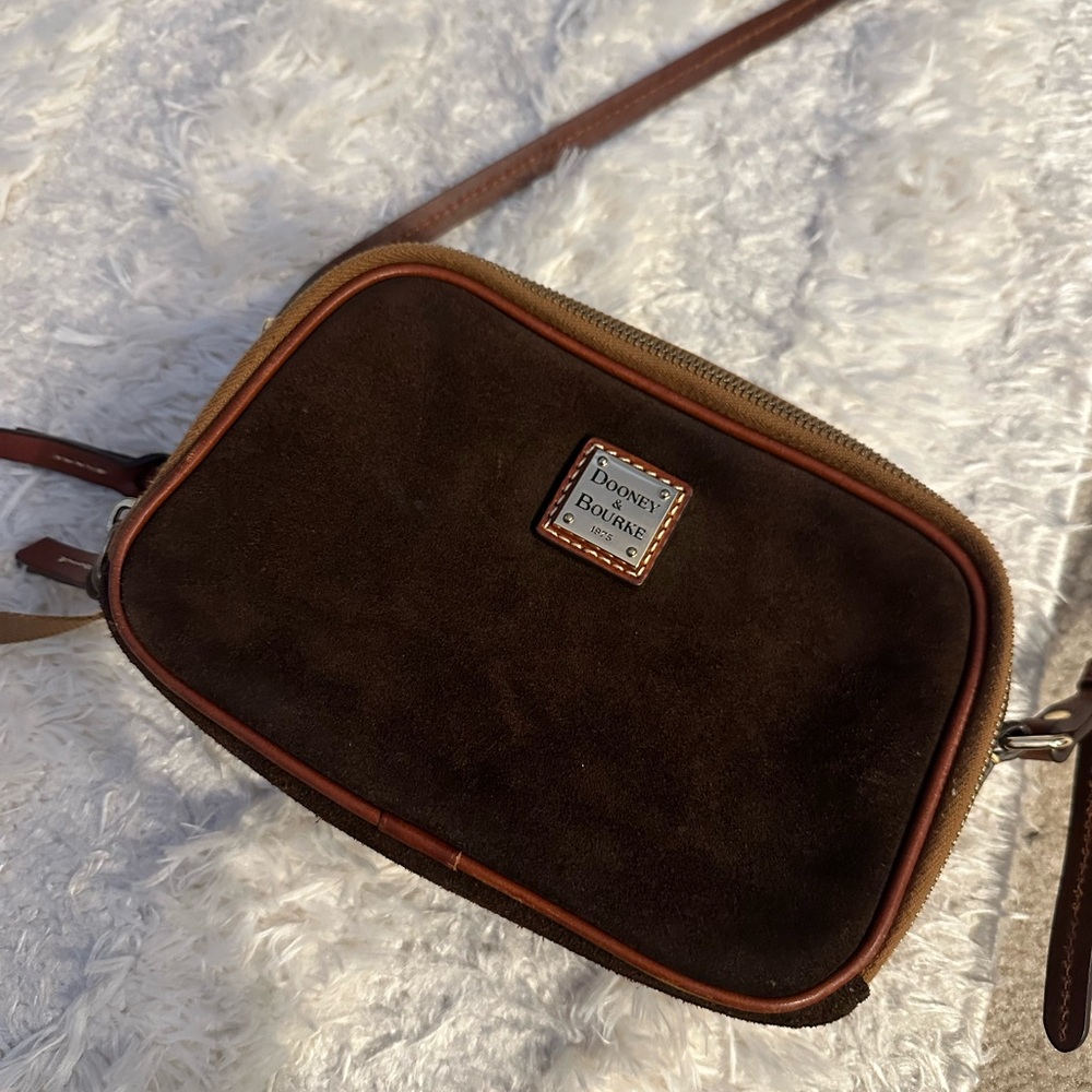 Dooney & Bourke Brown Suede Bag